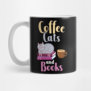 Coffee Cats Books Mug